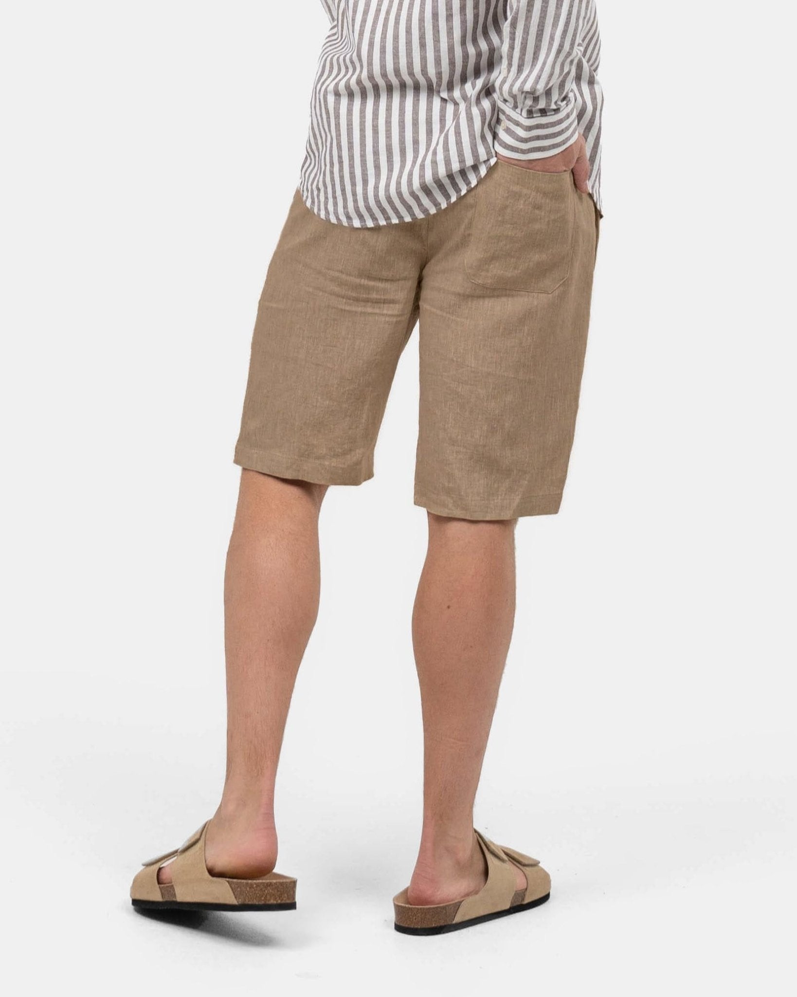 Hørshorts Mokka | Skagen - clothing.dk